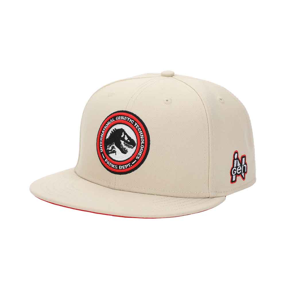 Jurassic Park INGEN Embroidered Flat Bill Snapback