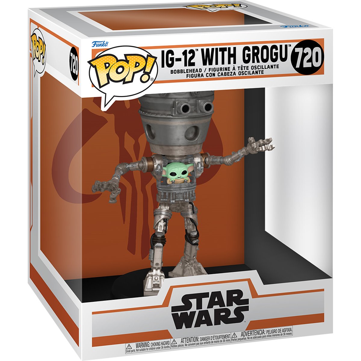POP! Star Wars: The Mandalorian IG-12 with Grogu