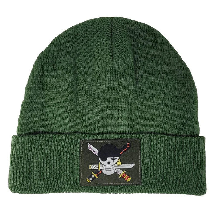 One Piece: Zoro Skull Green Patch Beanie