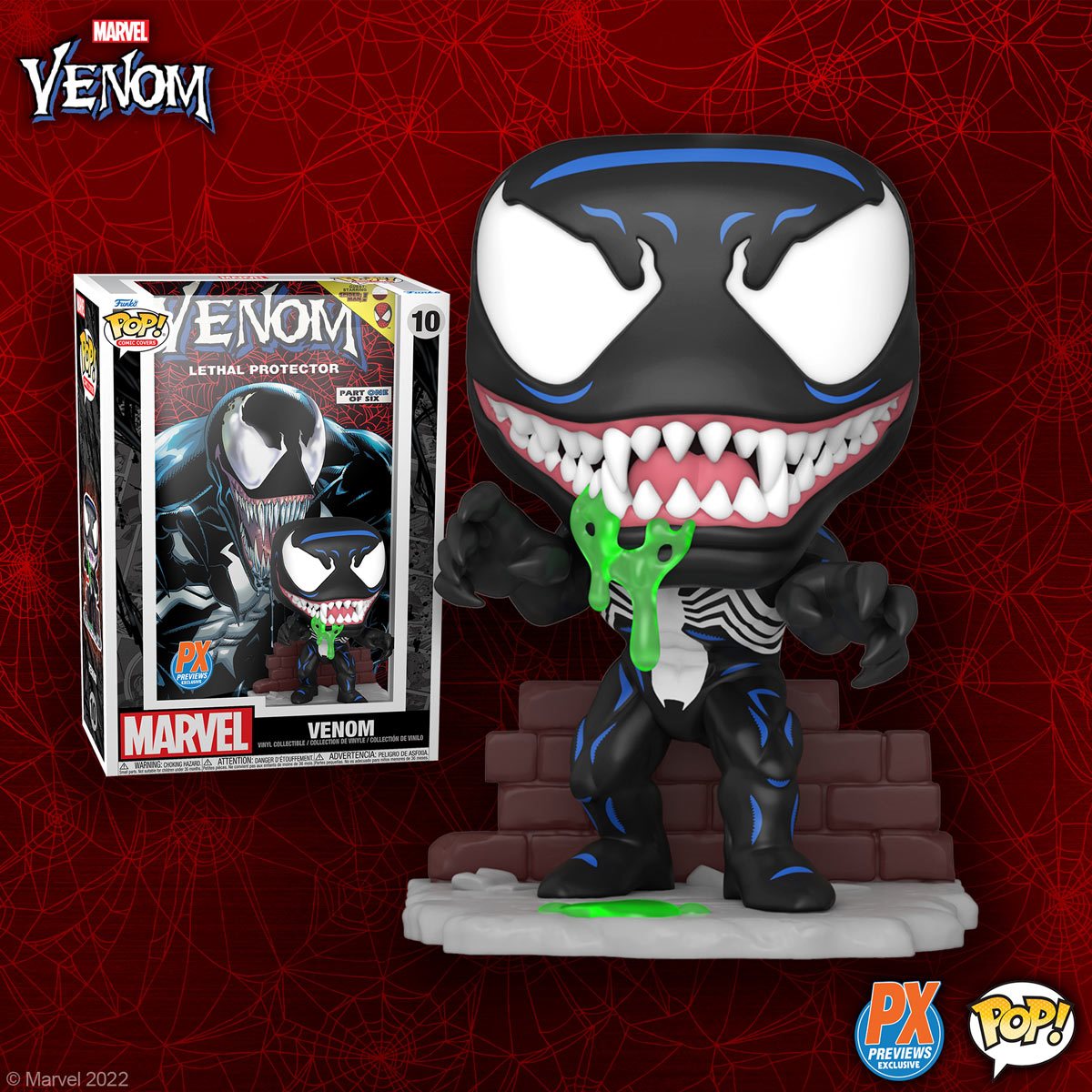 POP! Marvel: Venom Lethal Protector Comic Cover - Previews Exclusive