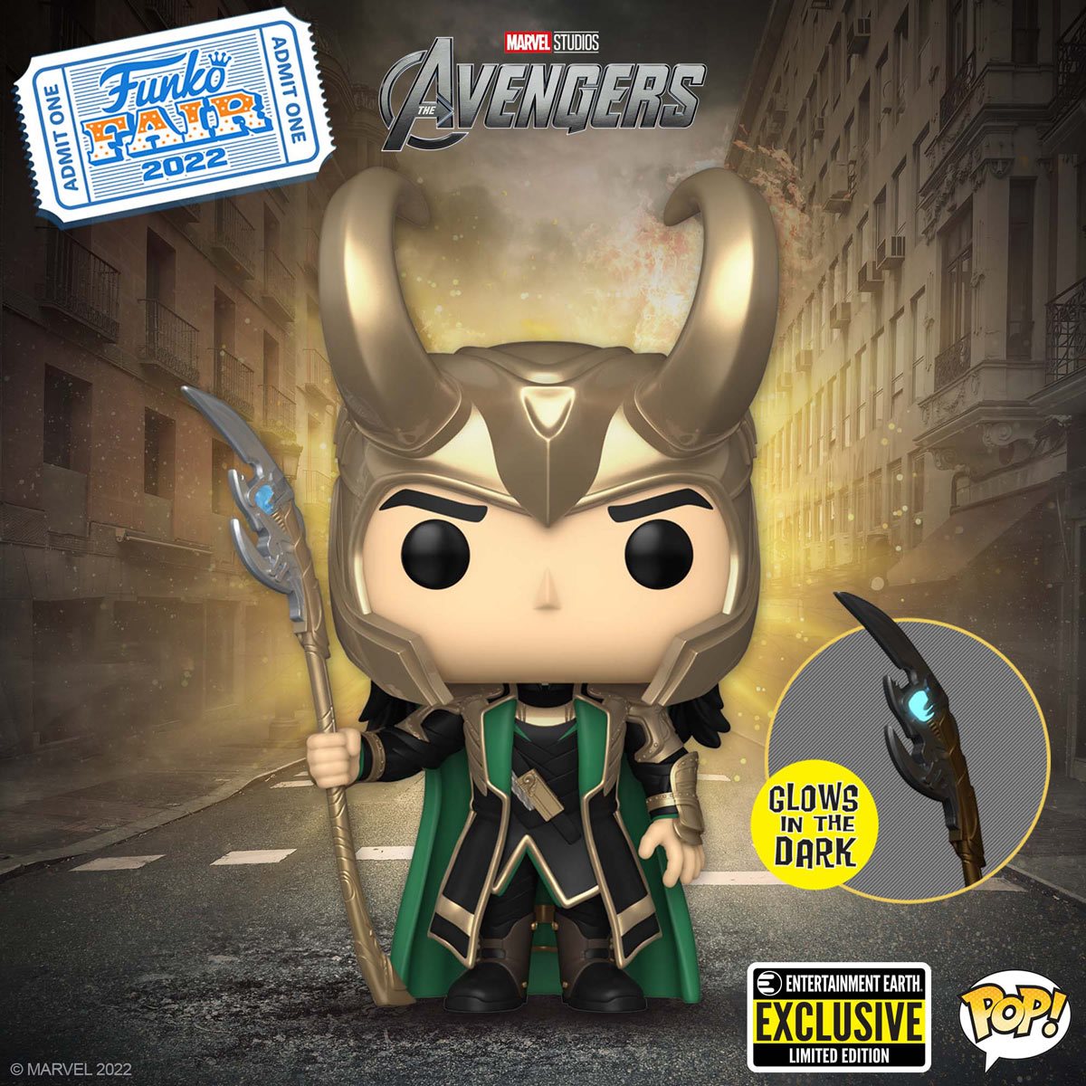 POP! Avengers: Loki with Scepter - Entertainment Earth Exclusive
