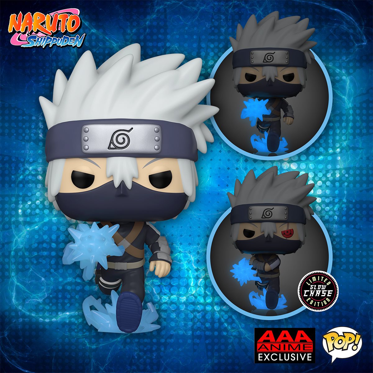 POP! Naruto: Shippuden Young Kakashi Hatake with Chidori Glow-in-the-Dark - AAA Anime Exclusive