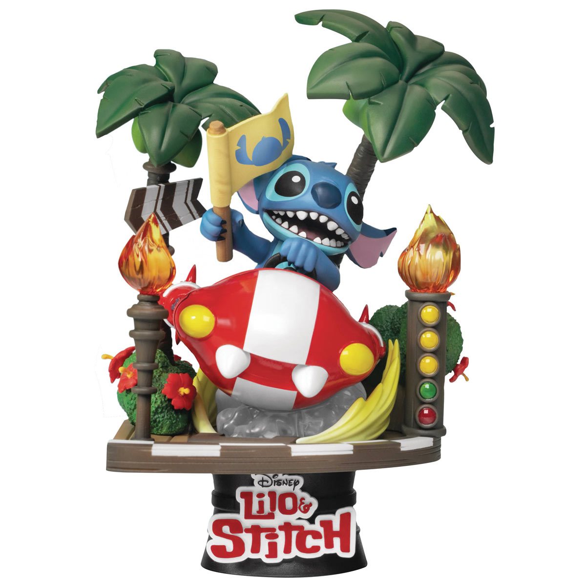 Lilo & Stitch - Stitch Racing Car DS-108 D-Stage 6-Inch Statue