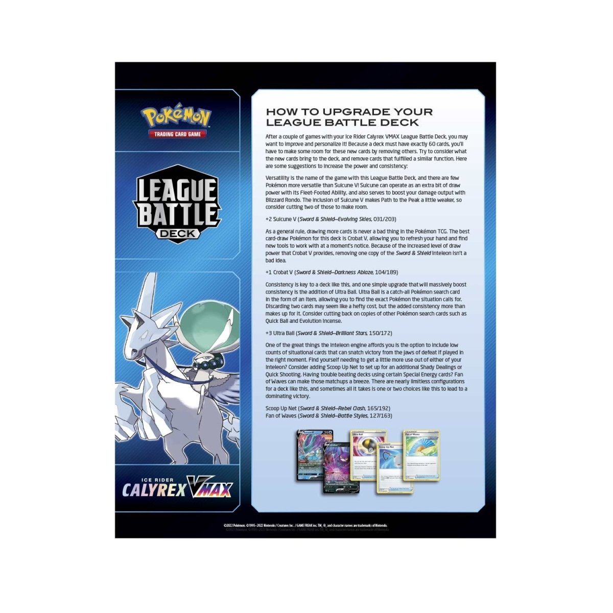 Pokémon TCG: Ice Rider Calyrex VMAX League Battle Deck