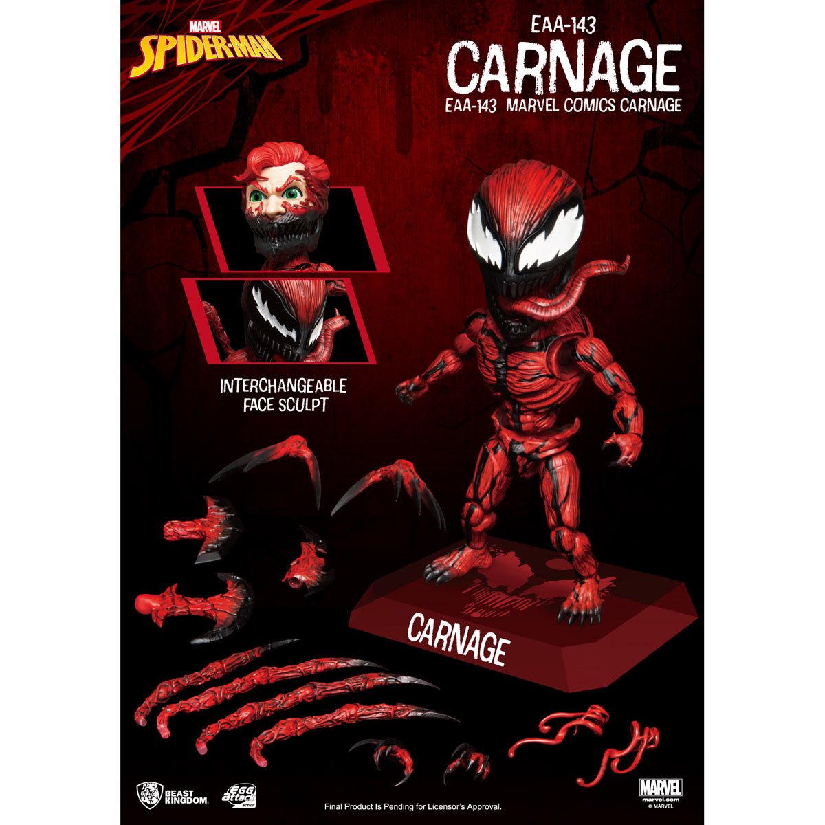 Marvel Comics - Carnage EAA-143 6-Inch Action Figure