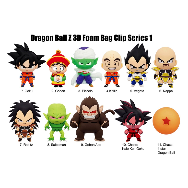 Dragon Ball Z Series 1: Figural Plush Bag Clip - Random