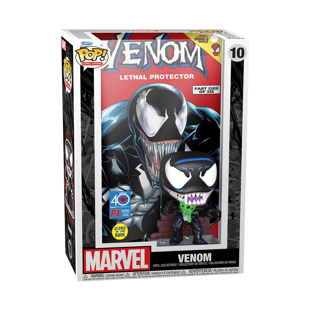 POP! Marvel - Venom Glow-in-the-Dark Lethal Protector Comic Cover - Previews Exclusive