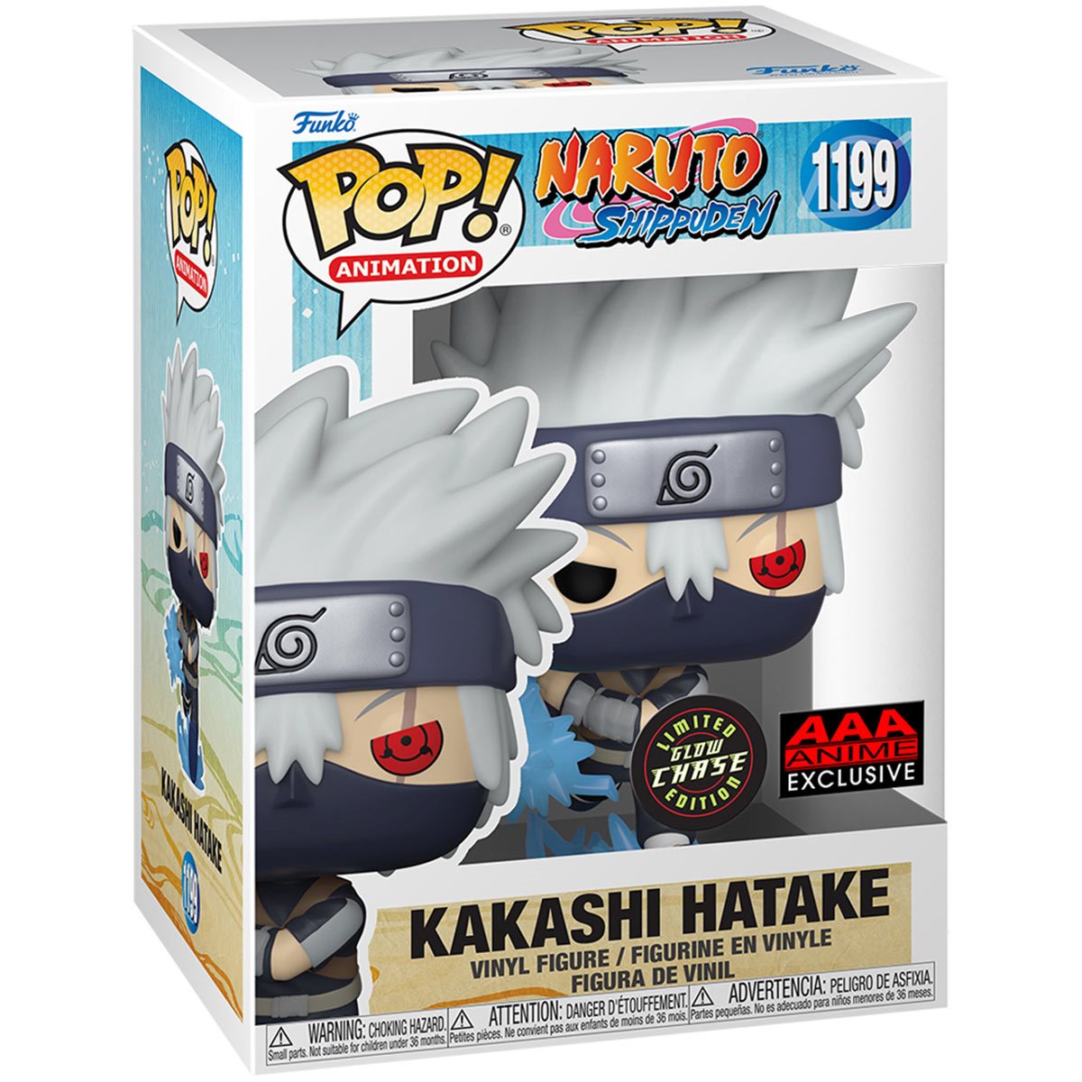POP! Naruto: Shippuden Young Kakashi Hatake with Chidori Glow-in-the-Dark - AAA Anime Exclusive