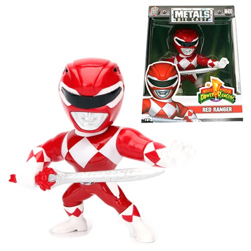 Power Rangers 4-Inch Red Ranger Metals Die-Cast Action Figure