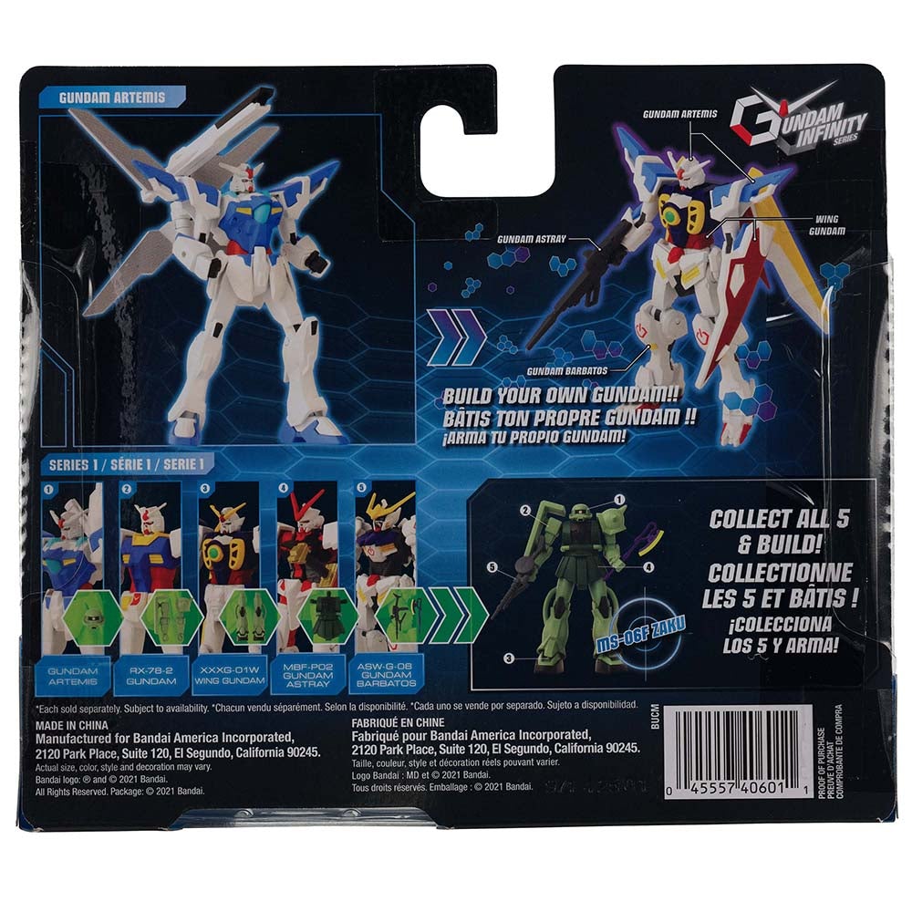 Gundam Infinity 4 1/2-Inch Gundam Artemis Action Figure -