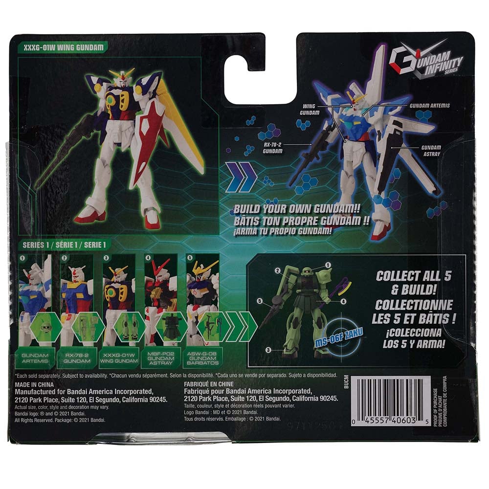 Gundam Infinity 4 1/2-Inch Wing Gundam Action Figure -