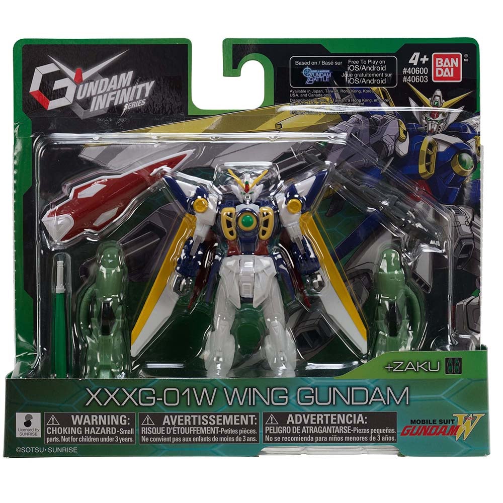 Gundam Infinity 4 1/2-Inch Wing Gundam Action Figure -