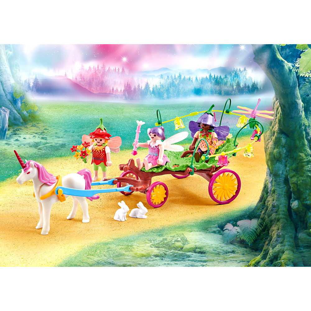 Playmobil: 9823 Children Fairies with Unicorn Carriage -