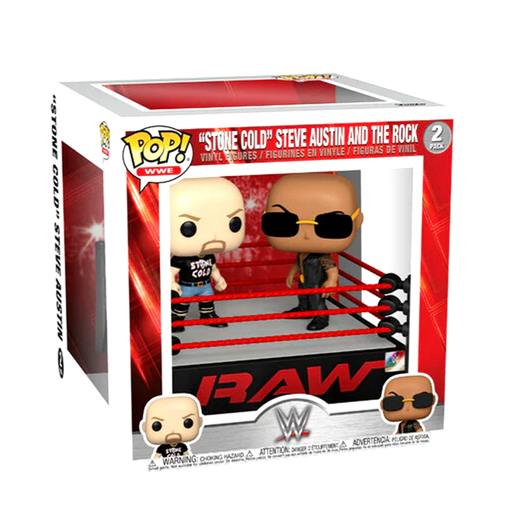 POP! WWE: The Rock Vs. Stone Cold Steve Austin in Wrestling