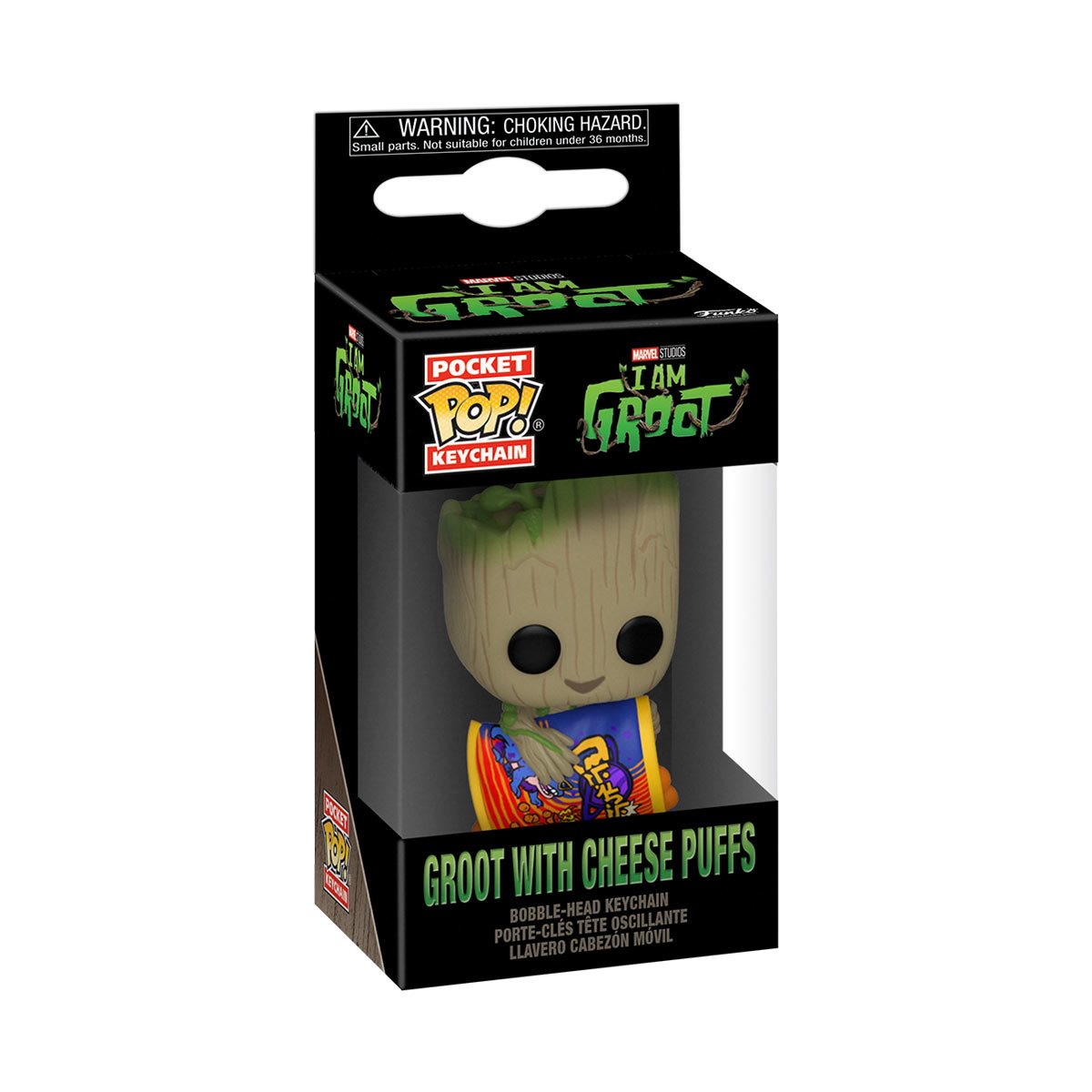 Pocket POP! Keychain: Marvel - I Am Groot with Cheese Puffs