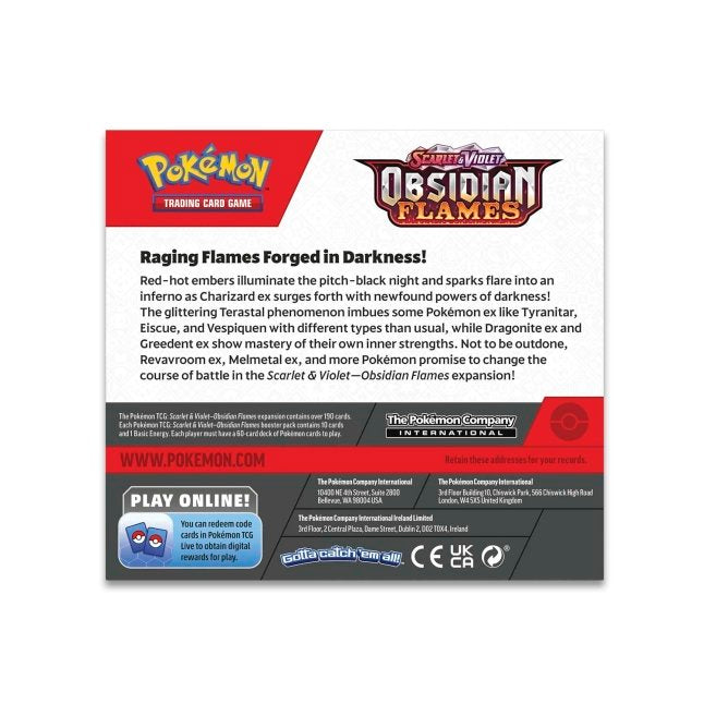 Pokémon TCG: Scarlet & Violet-Obsidian Flames Booster Box