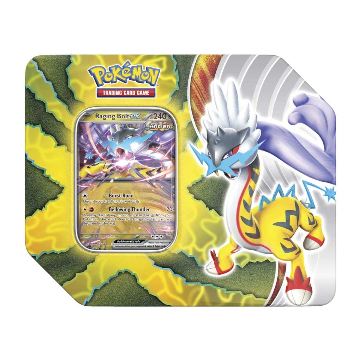 Pokémon TCG: Paradox Destinies Tin (Raging Bolt ex)