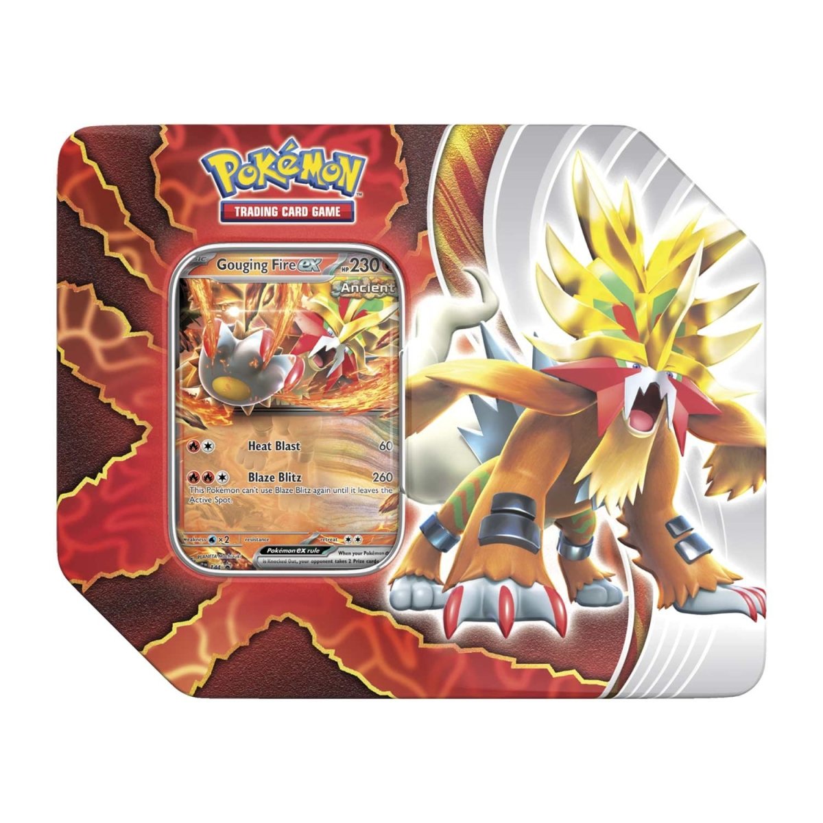 Pokémon TCG: Paradox Destinies Tin - Gouging Fire ex