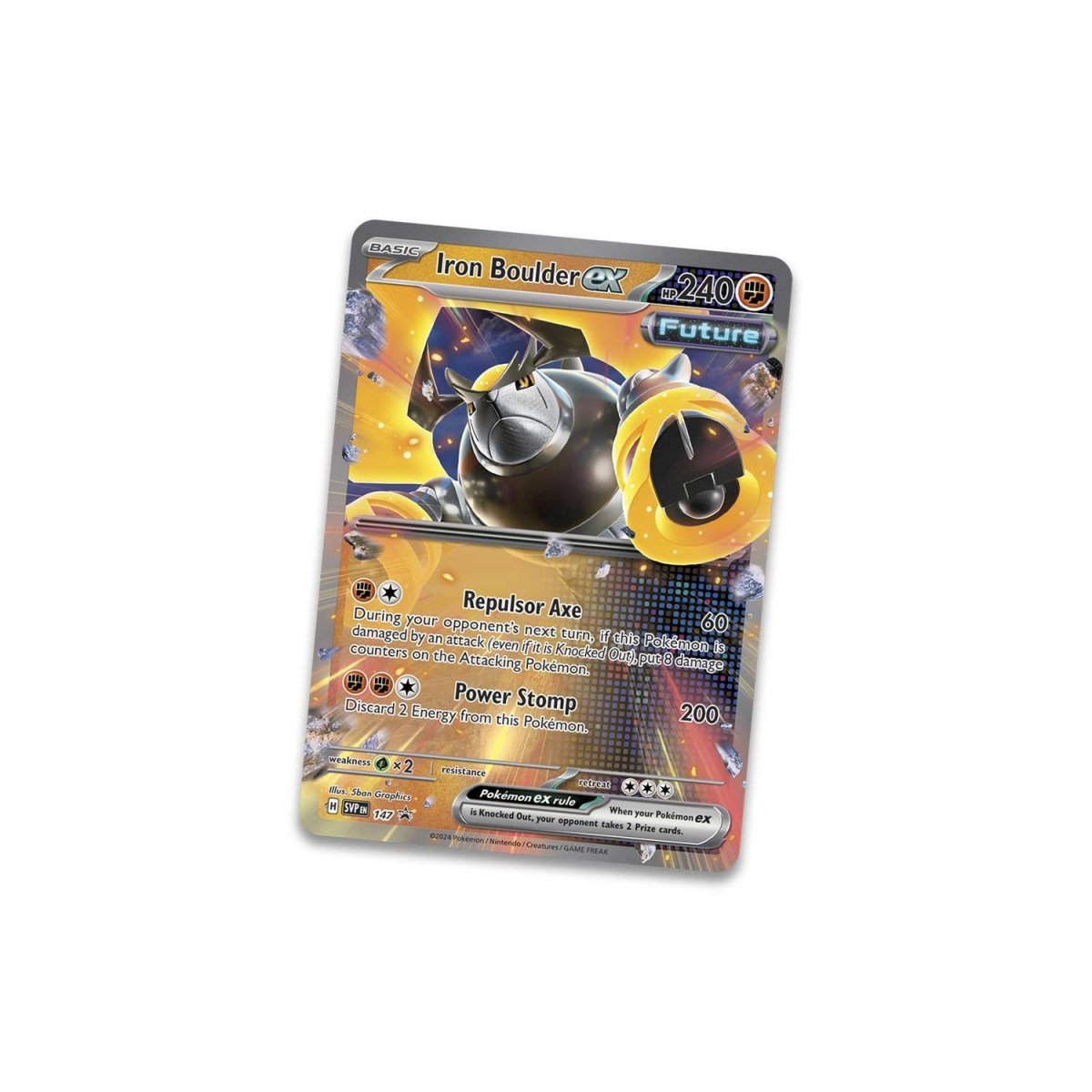 Pokémon TCG:  Paradox Destinies Tin (Iron Boulder ex)