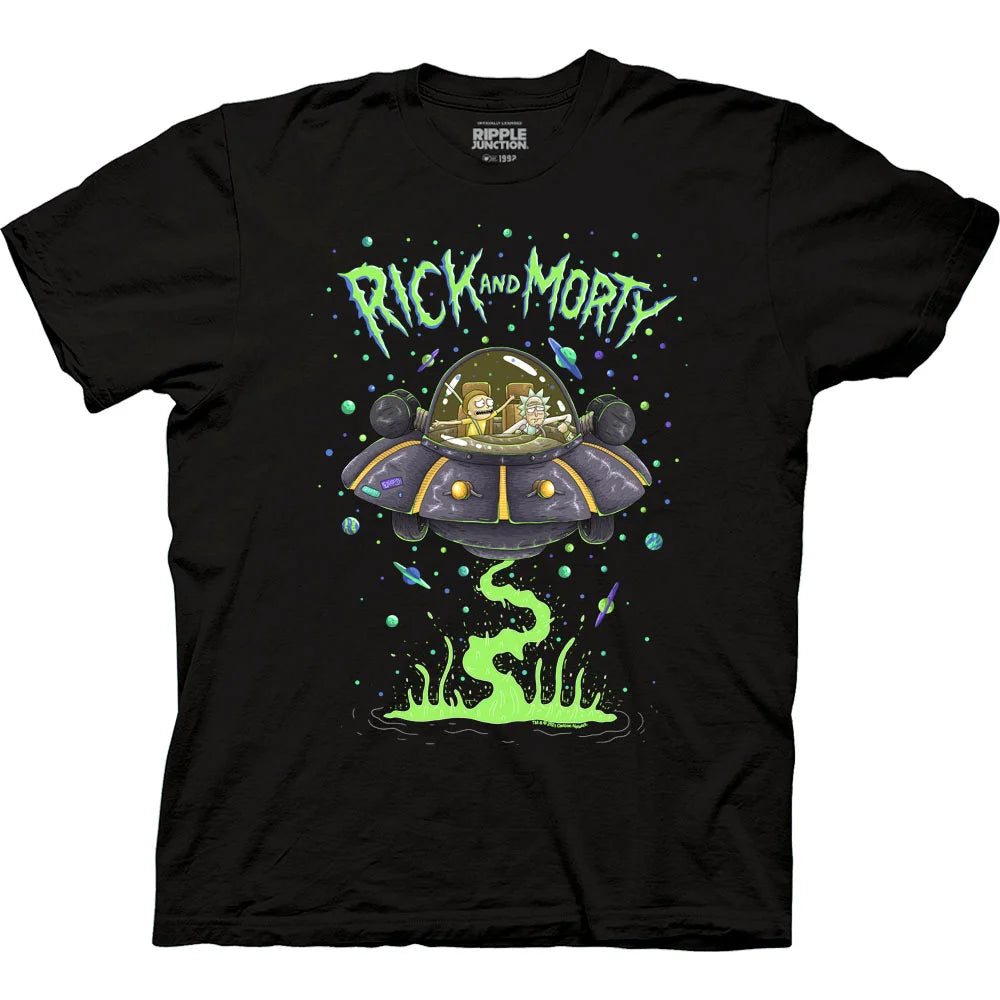 Rick and Morty Spaceship Dumping T-Shirt