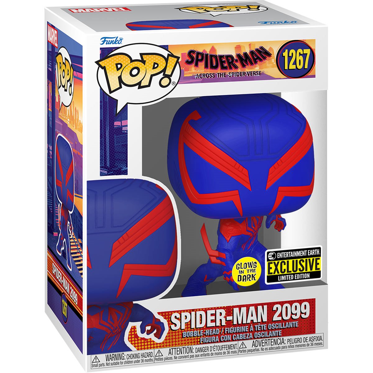 POP! Across the Spider-Verse : Spider-Man 2099 Glow-in-the-Dark - Entertainment Earth Excl.