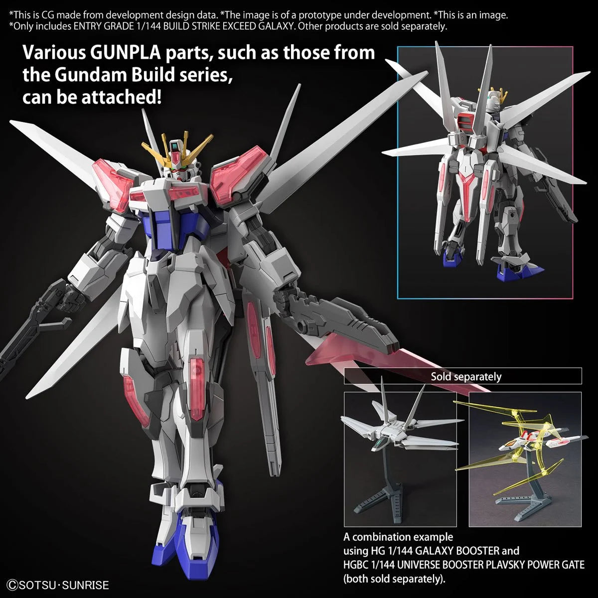 Gundam Build Metaverse Build Strike Exceed Galaxy Entry Grade 1:144 Scale Model Kit