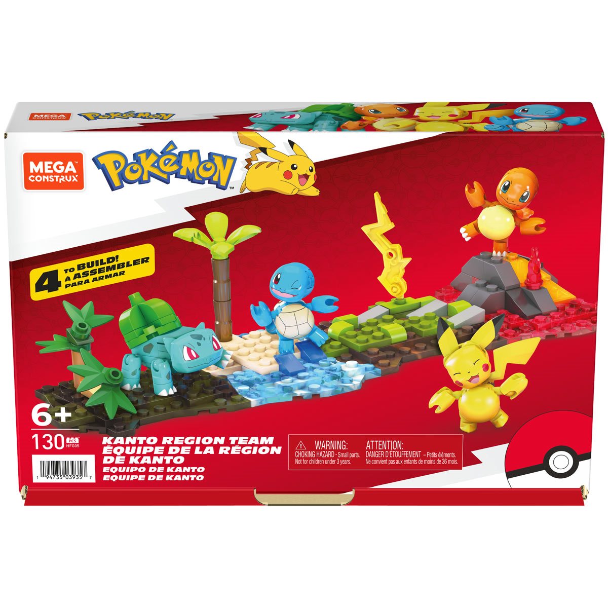 Mega Construx - Pokémon Kanto Region Team