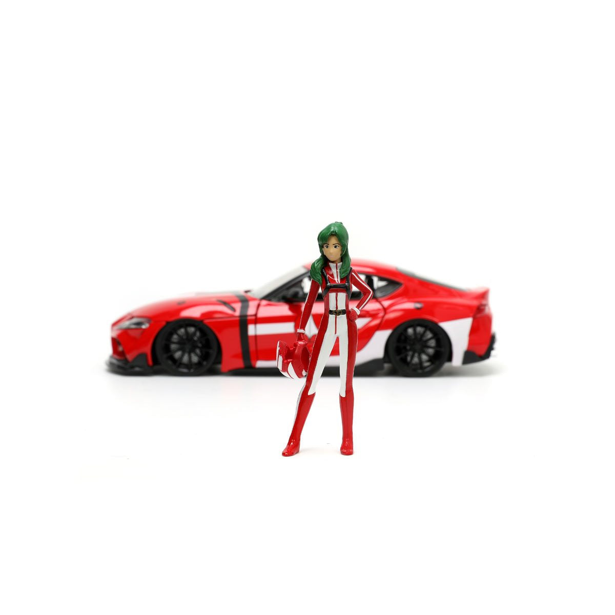 Robotech Hollywood Rides 2020 Toyota Supra 1:24 Scale Die-Cast Metal Vehicle with Miriya Sterling Figure