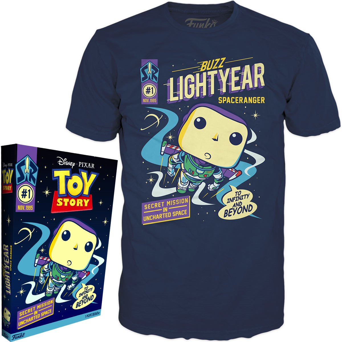 Toy Story: Buzz Lightyear Adult Boxed Pop! T-Shirt