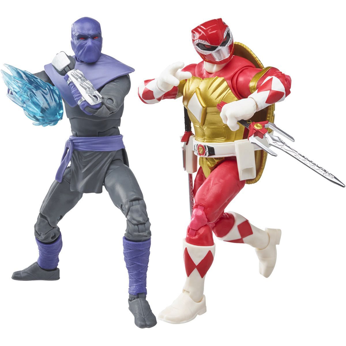 Power Rangers X Teenage Mutant Ninja Turtles: Lightning Collection - Foot Soldier Tommy and Raphael Red Action Figures