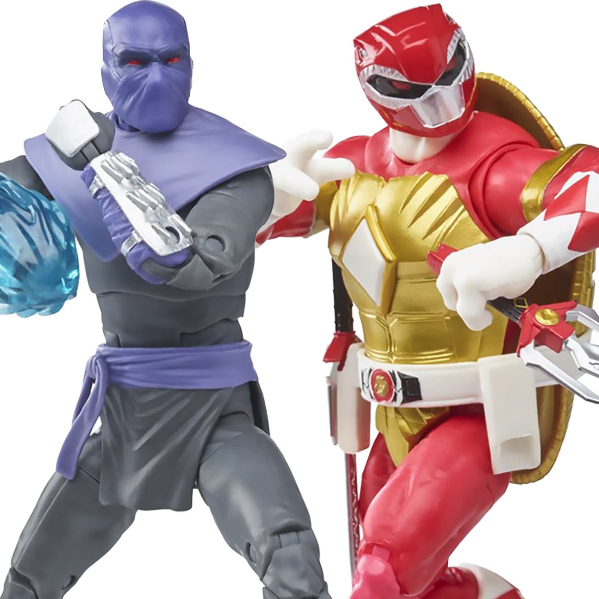 Power Rangers X Teenage Mutant Ninja Turtles: Lightning Collection - Foot Soldier Tommy and Raphael Red Action Figures
