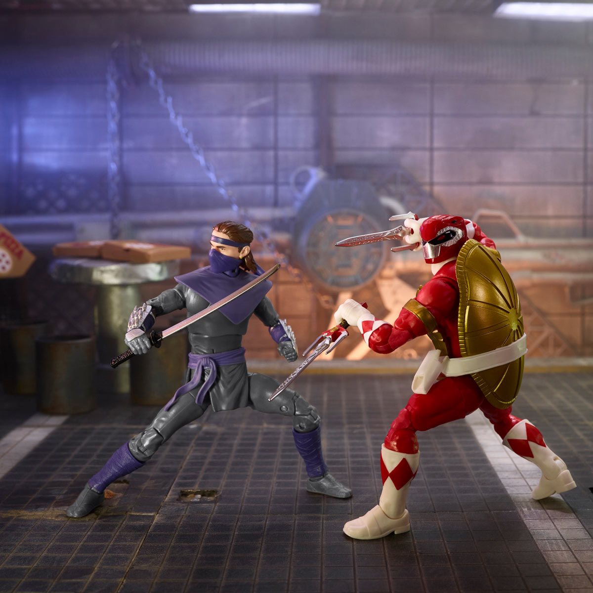 Power Rangers X Teenage Mutant Ninja Turtles: Lightning Collection - Foot Soldier Tommy and Raphael Red Action Figures