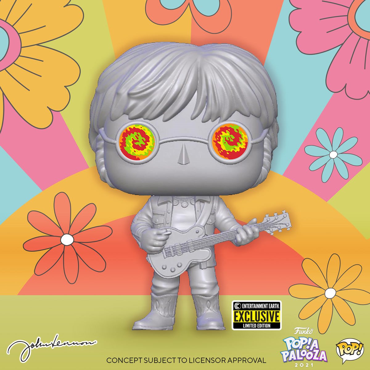 POP! John Lennon with Psychedelic Shades - Entertainment Earth Exclusive