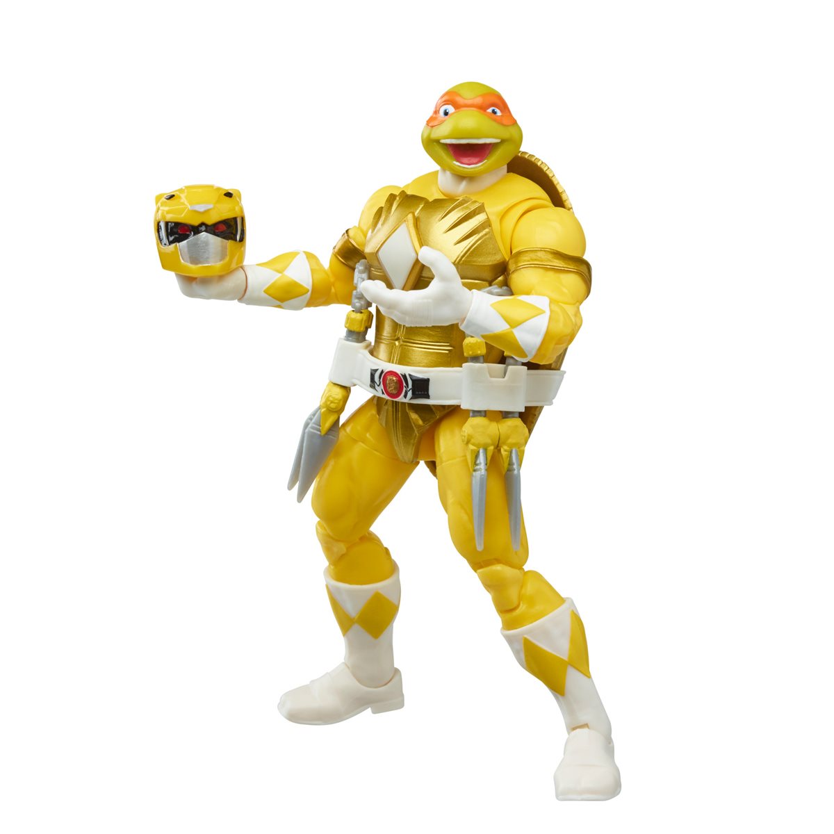 Power Rangers X Teenage Mutant Ninja Turtles: Lightning Collection - Michelangelo Yellow and April Pink Action Figures