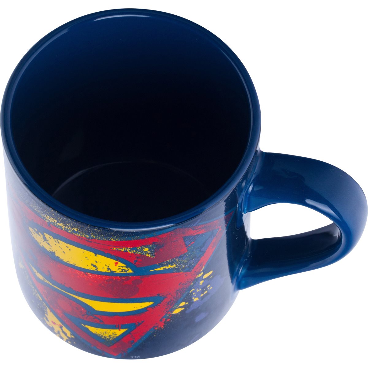 Superman Splatter-Paint 14 oz. Ceramic Mug