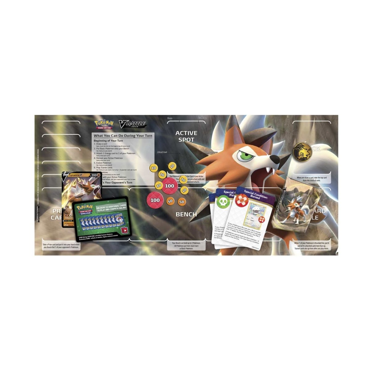 Pokémon TCG: Lycanroc V Battle Deck