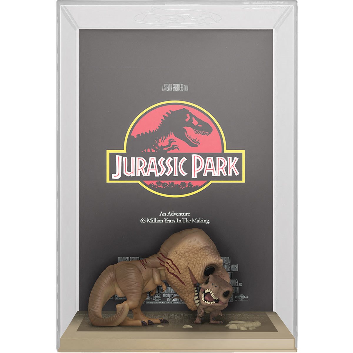 POP! Jurassic Park: Tyrannosaurus Rex and Velociraptor! Movie Poster with Case