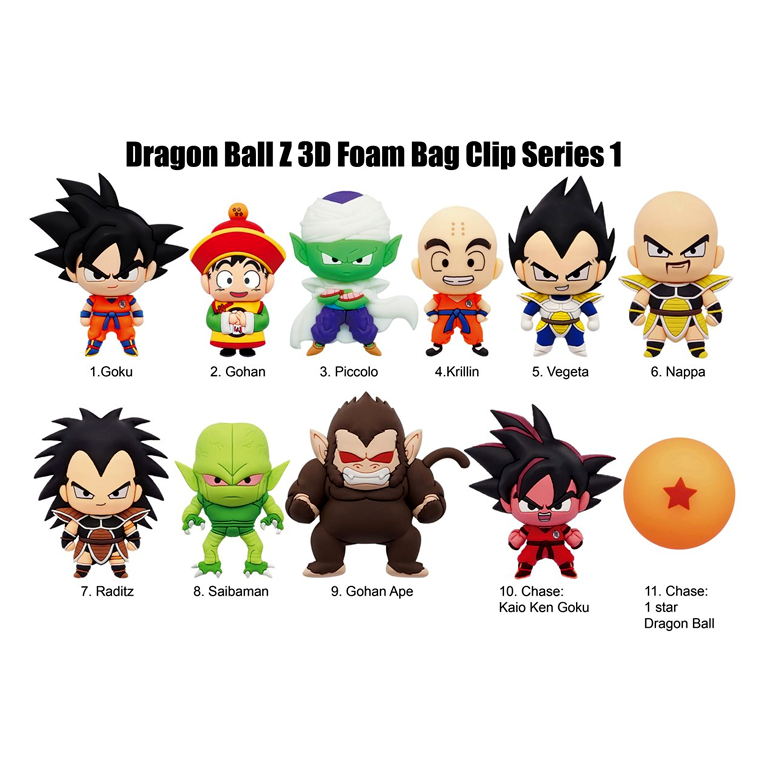 Dragon Ball Z Series 1: Figural Plush Bag Clip - Random 