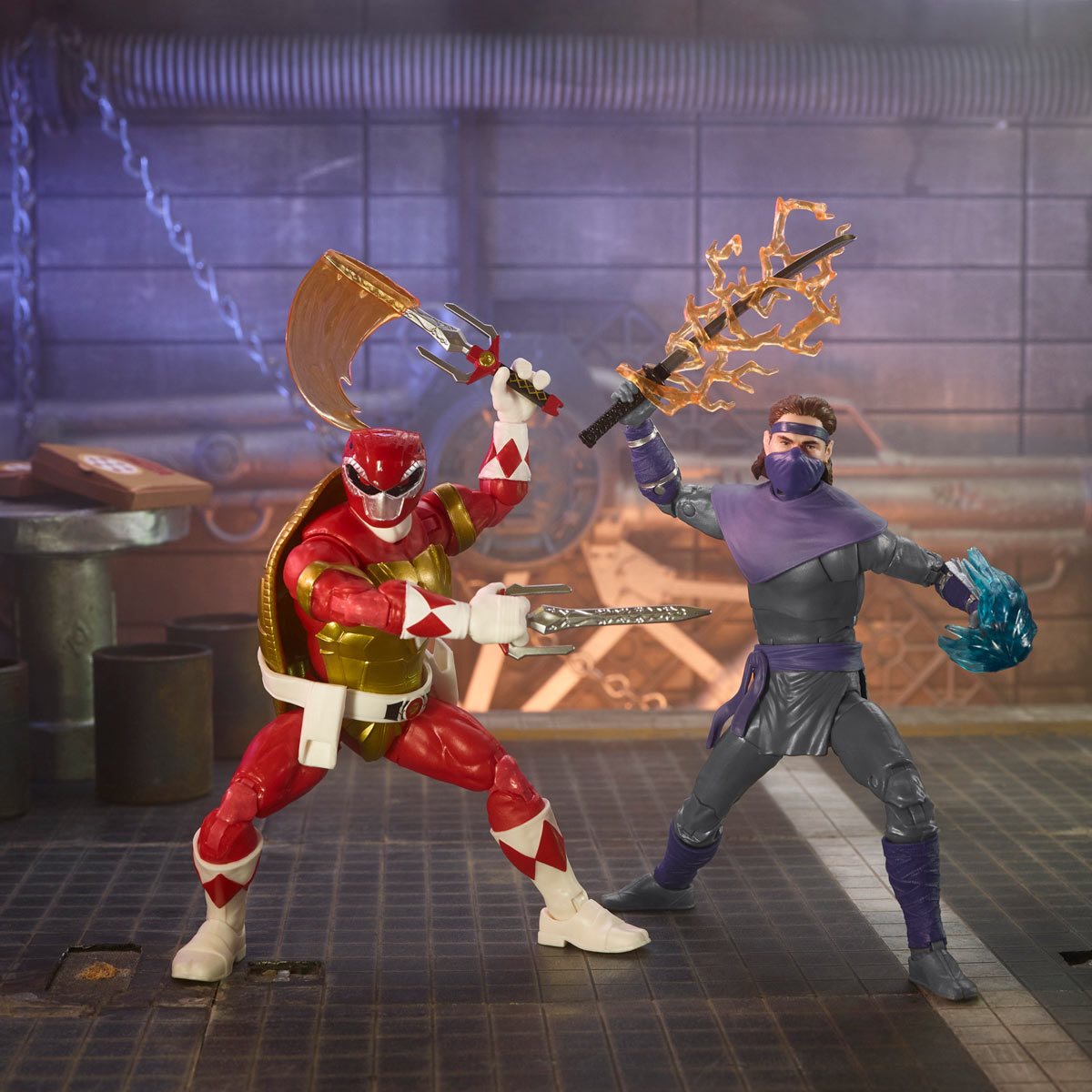 Power Rangers X Teenage Mutant Ninja Turtles: Lightning Collection - Foot Soldier Tommy and Raphael Red Action Figures