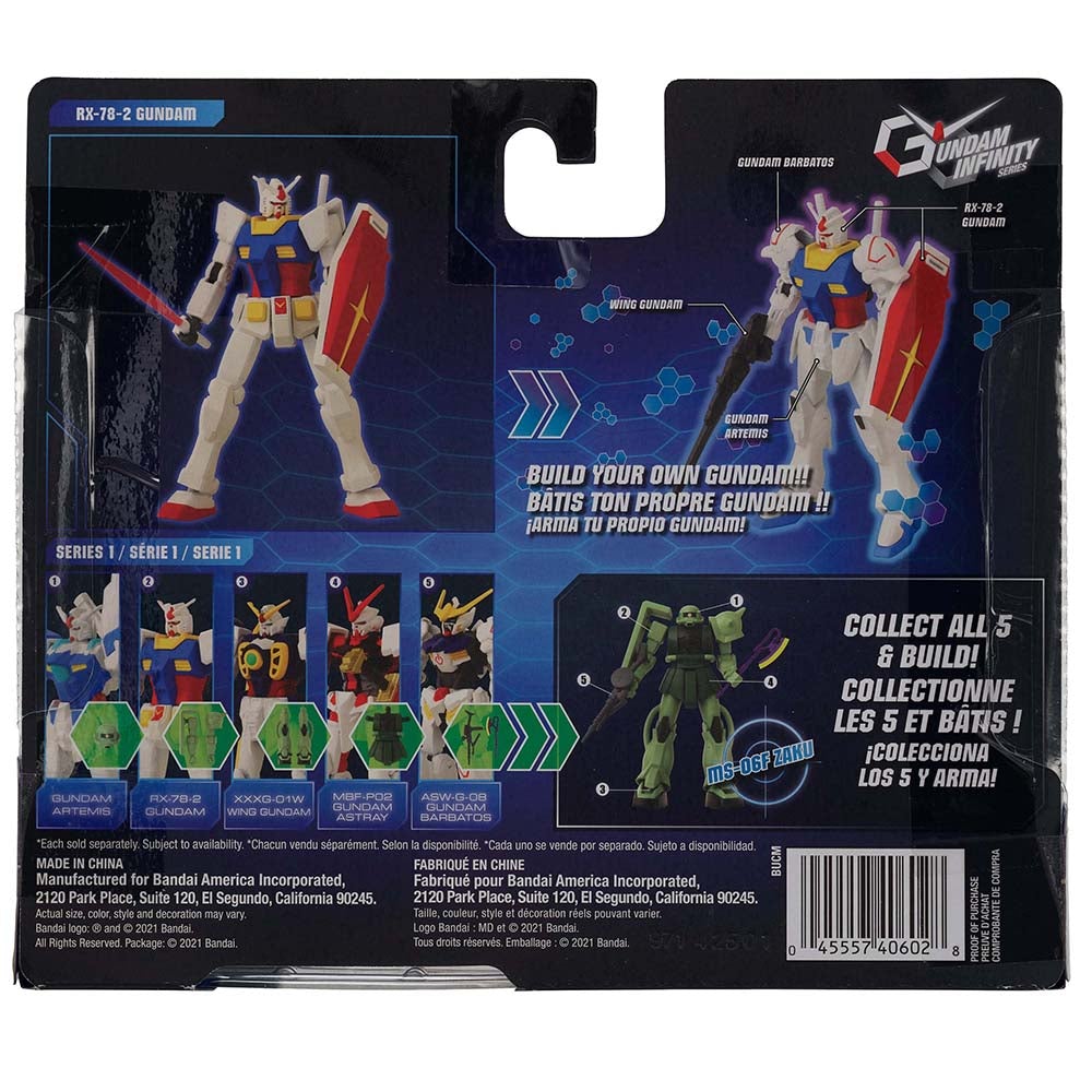 Gundam Infinity 4 1/2-Inch RX-78-2 Gundam Action Figure - 