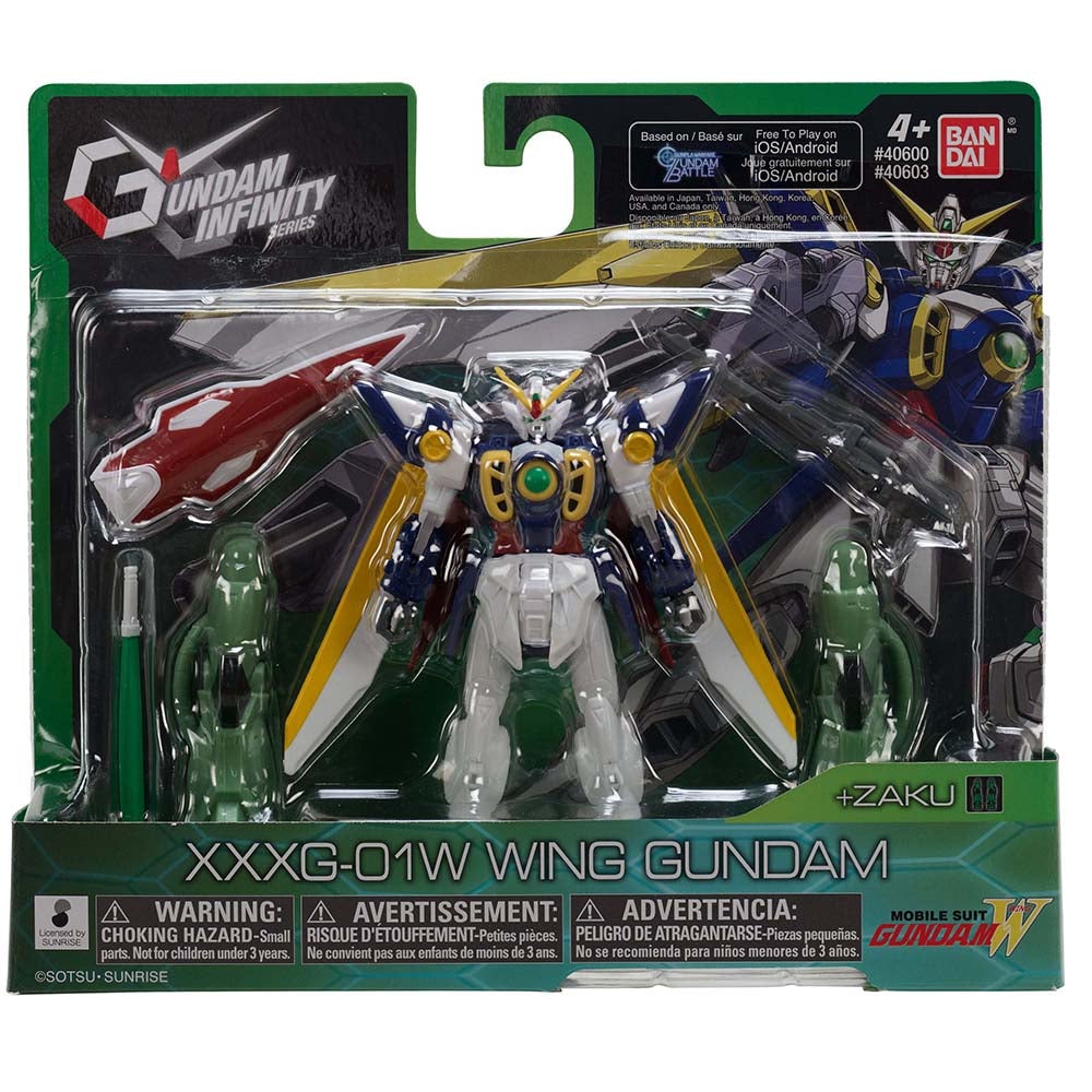 Gundam Infinity 4 1/2-Inch Wing Gundam Action Figure - 