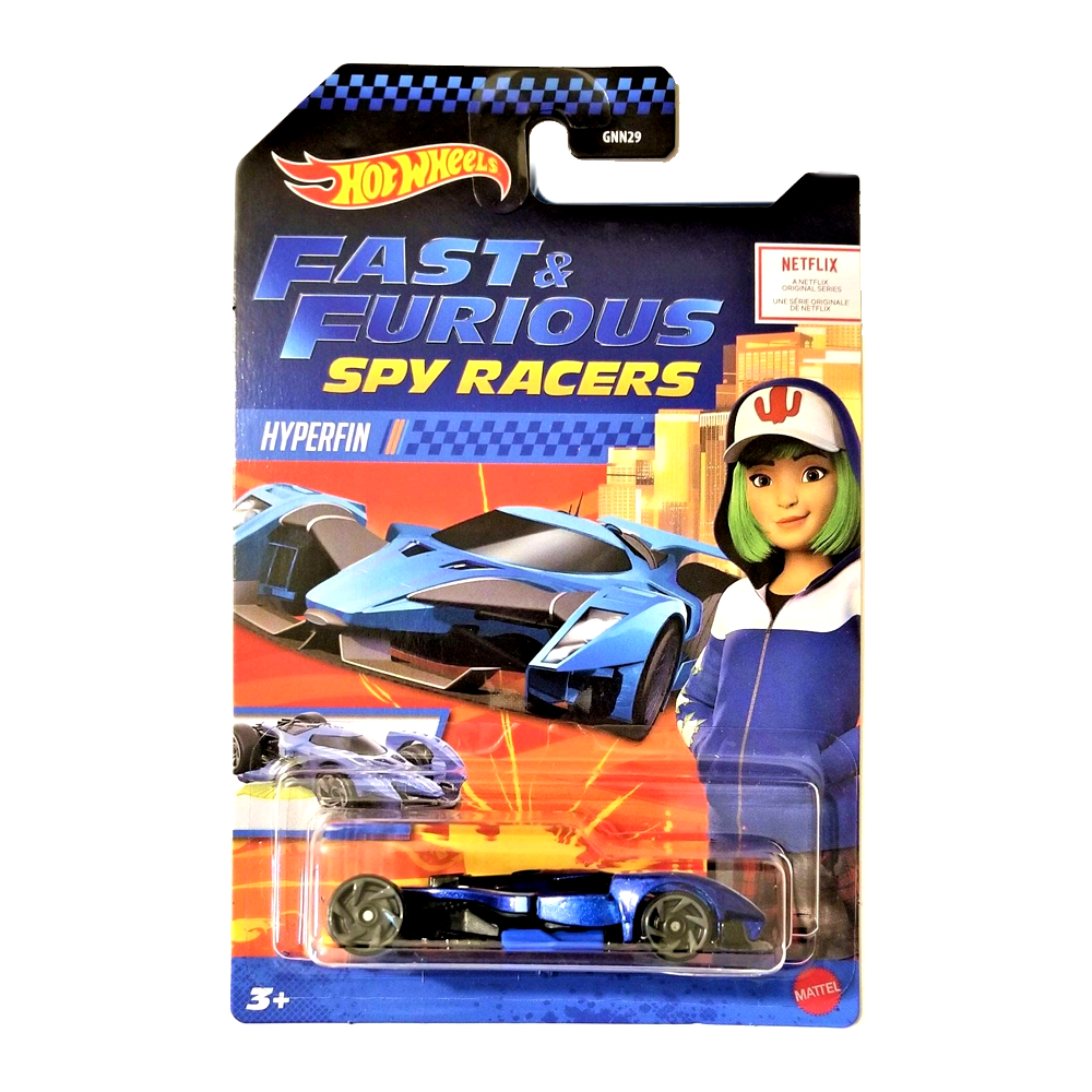 Hot Wheels: Fast & Furious - Spy Racers - Hyperfin - Blue - 