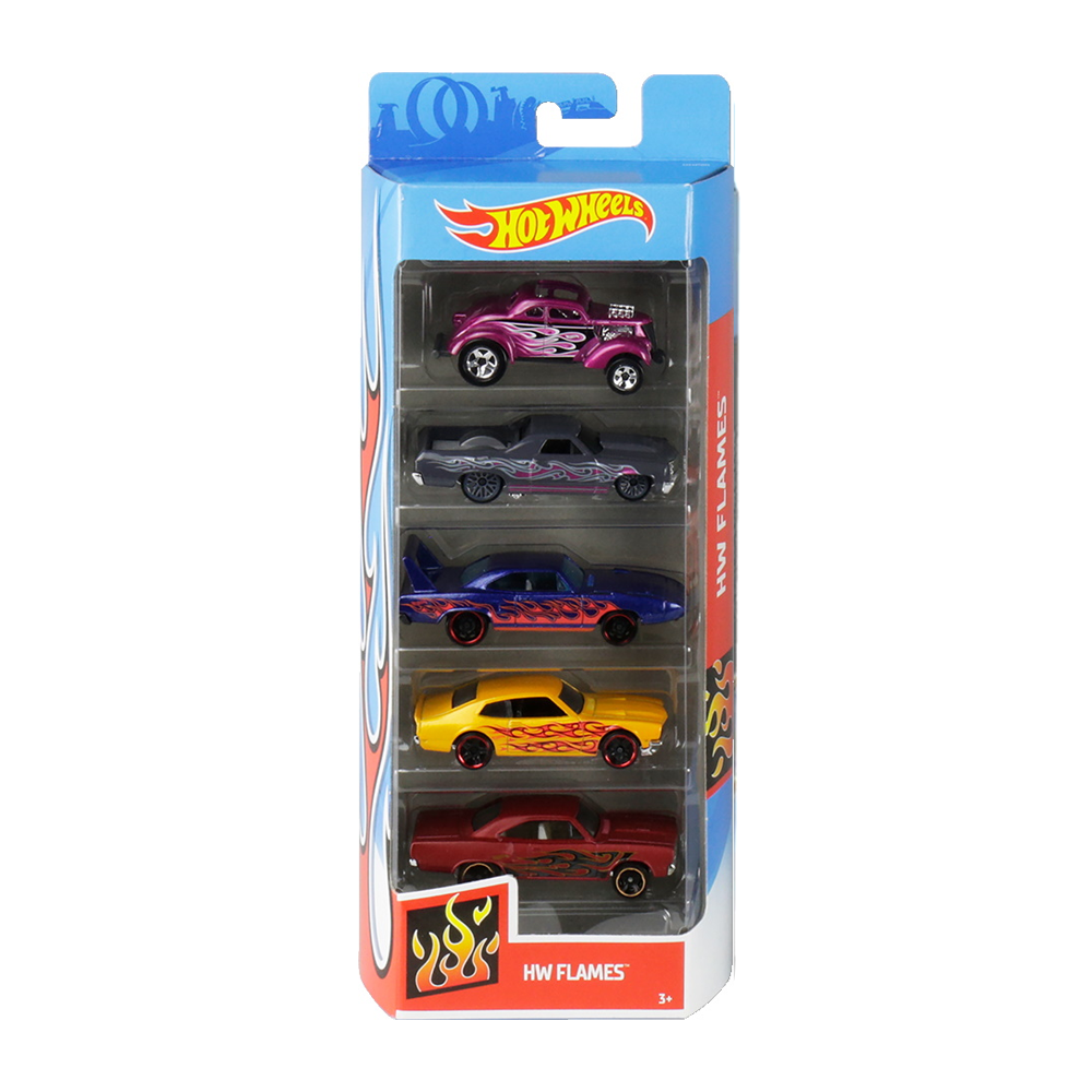 Hot Wheels: HW Flames - 5 Car Pack - Diecast & Toy Vehicles