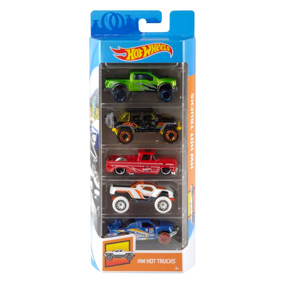 Hot Wheels: HW Hot Trucks - 5 Car Pack - Diecast & Toy 