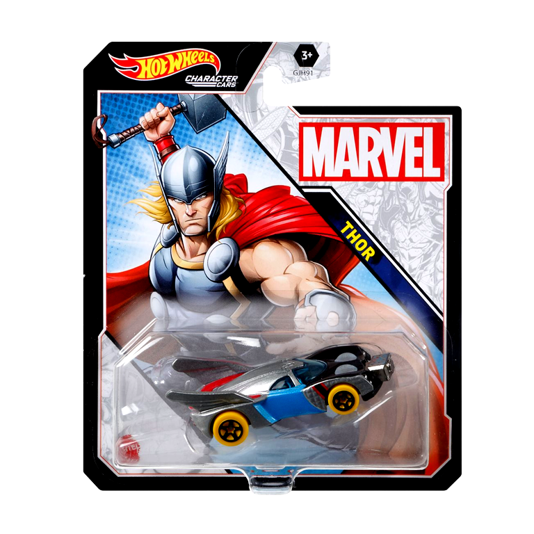Hot Wheels: Marvel Character Car - Thor - Diecast & Toy 