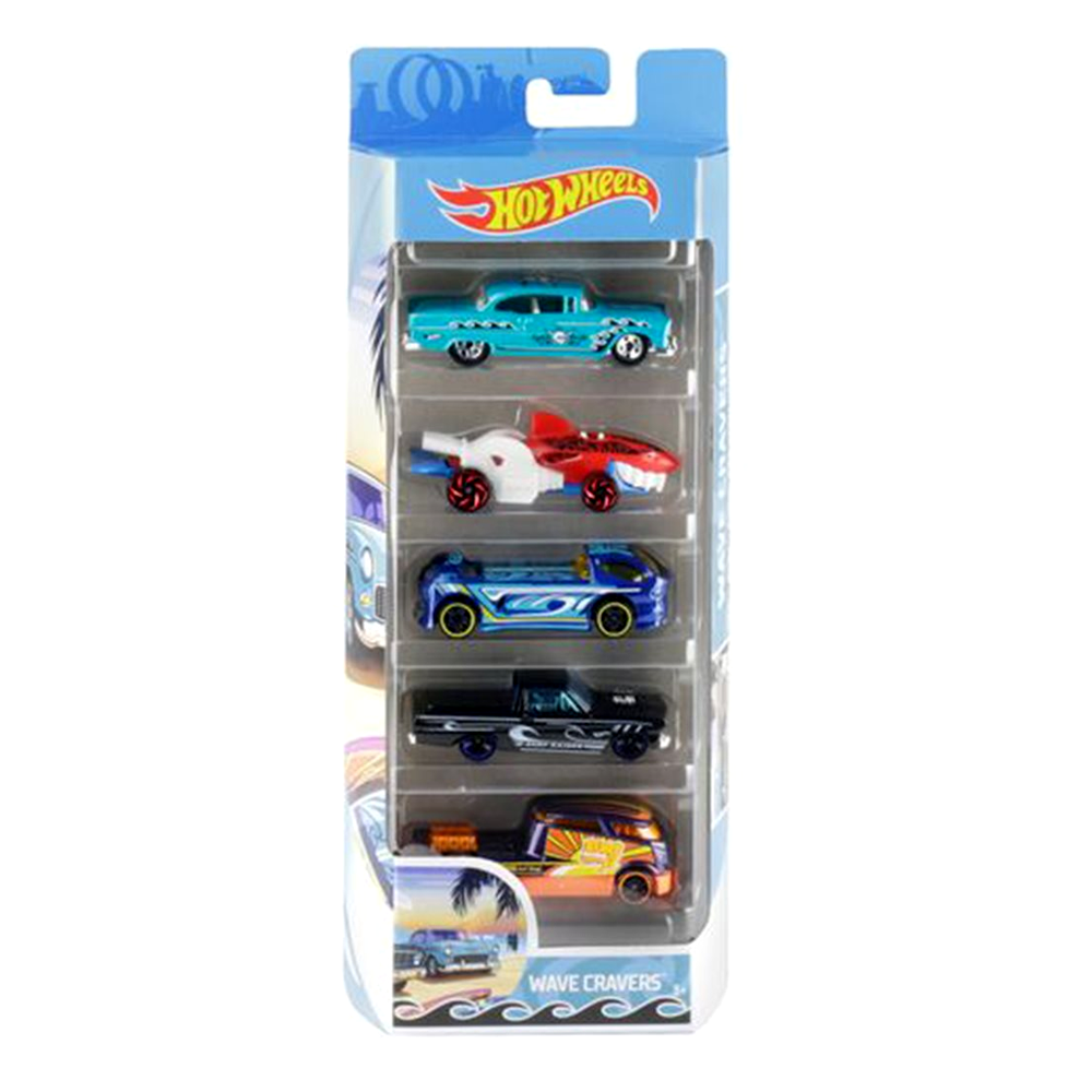 Hot Wheels: Wave Crashers - 5 Car Pack - Diecast & Toy 