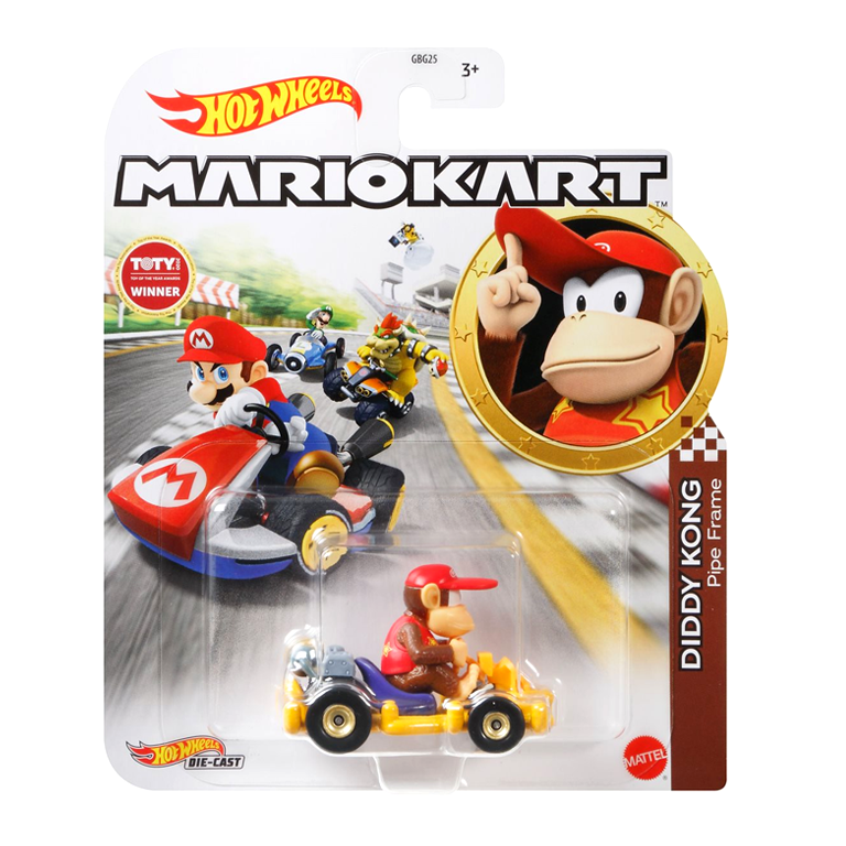 Mario Kart Mix 2 2021: Diddy Kong - Pipe Frame - Diecast & 