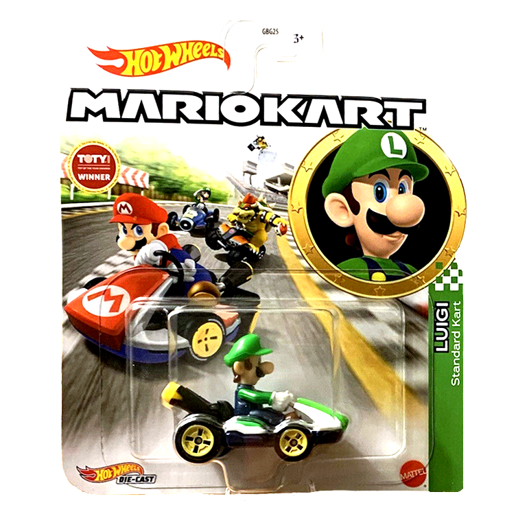Mario Kart Mix 2 2021: Luigi - Standard Kart - Diecast & Toy