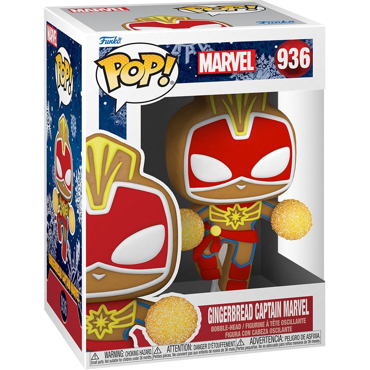 POP! Marvel: Holiday Gingerbread - Captain Marvel - Funko 