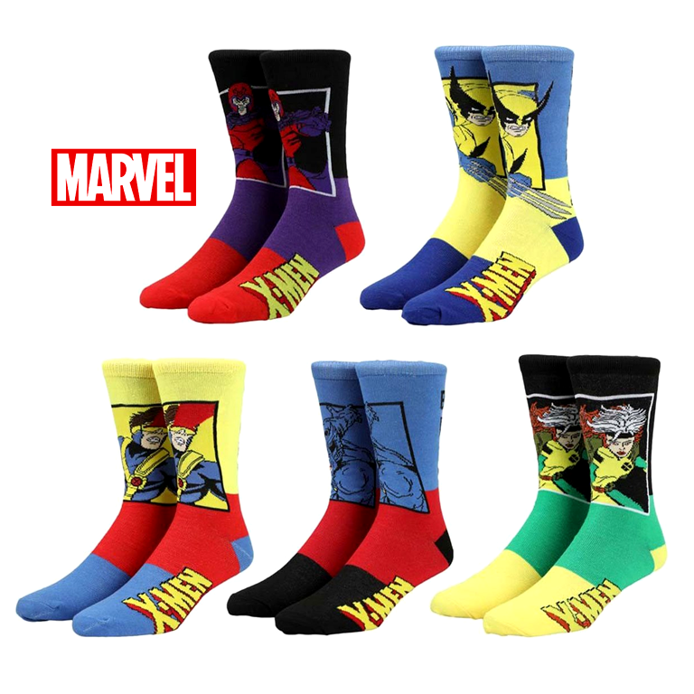 X-Men: Color Block Crew Socks Set of 5 - Socks